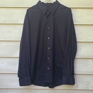 Mens Black Dress Shirt Size XL